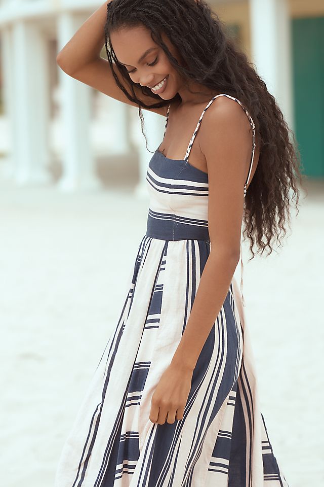 knee length dresses for ladies Elsie Linen Maxi Dress