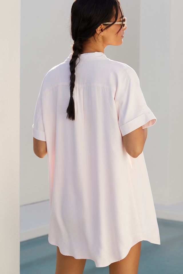 Citrine Swim Breaker Button-Front Mini Dress #2