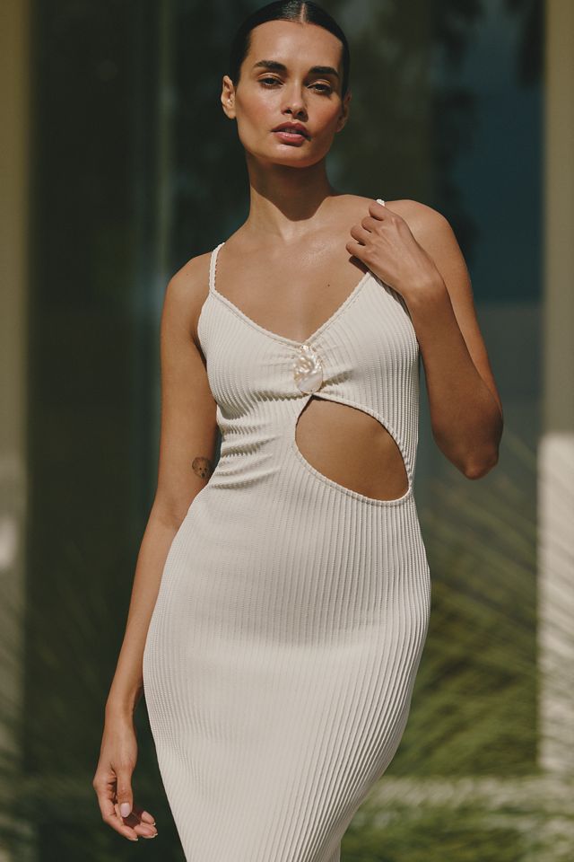 ADEAM アディアム フォクシー Plumeria Knit Dress Palmacea Arrecife Shell Knit Dress | Anthropologie
