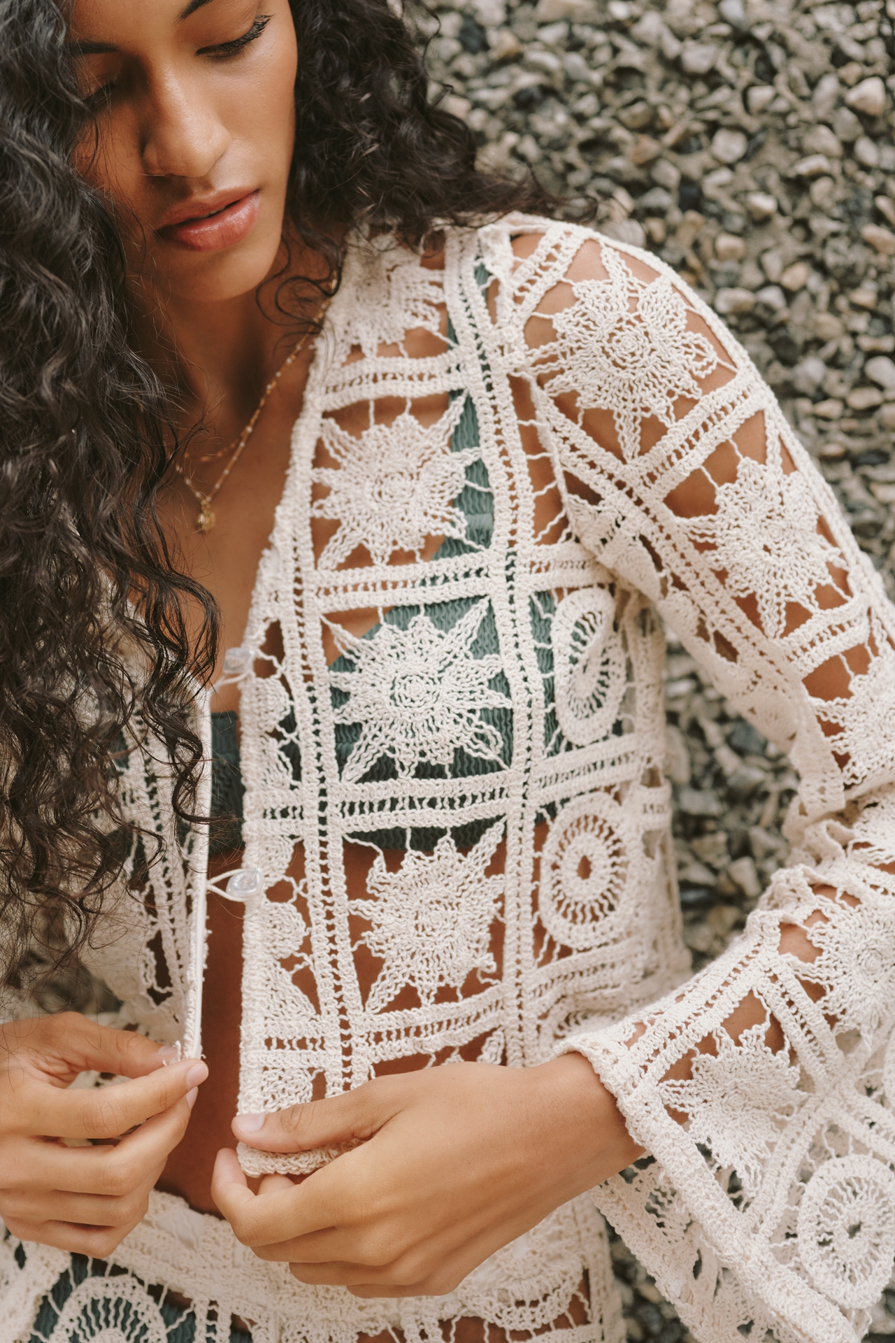 Palmacea Lora 100% Cotton Crochet Top
