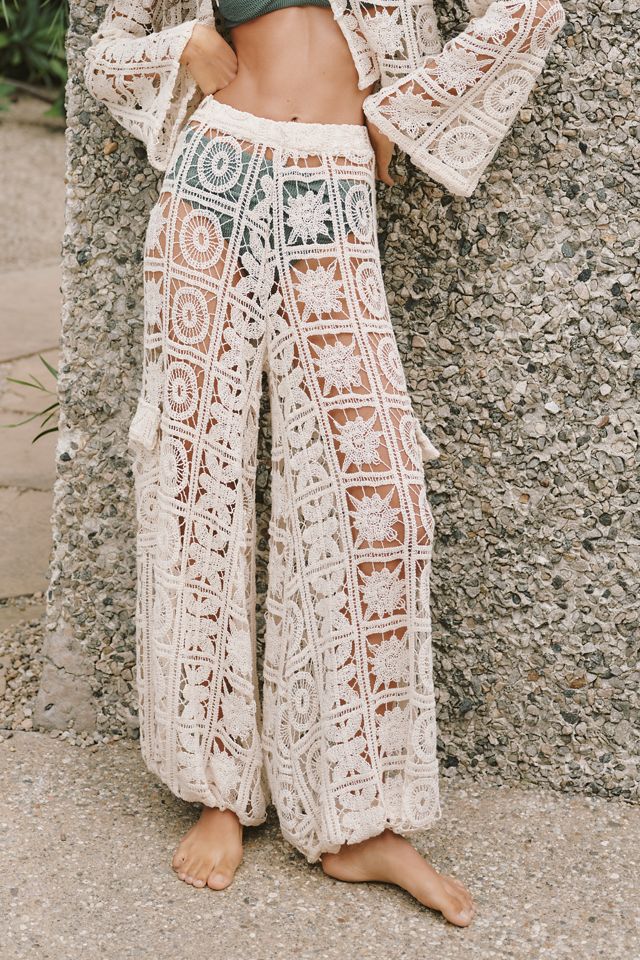 Palmacea Amuna Open-Work Bubble Pants | Anthropologie