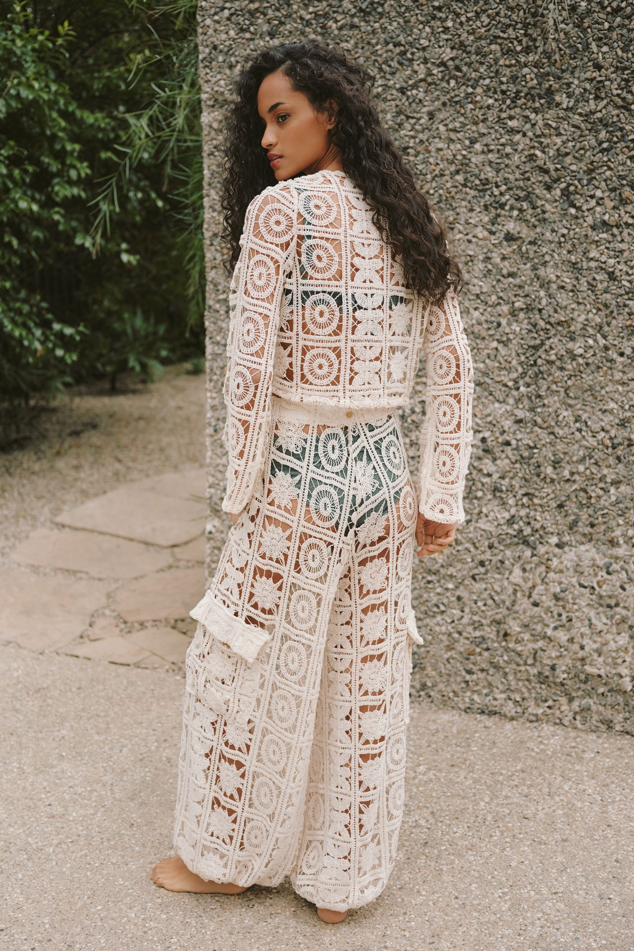 Palmacea Amuna Open-Work Bubble Pants