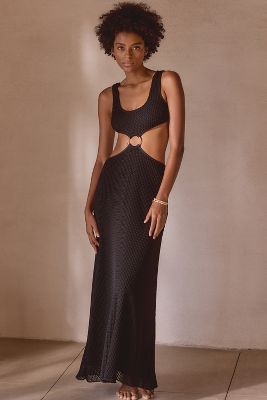 Shop Montce Ky Sleeveless Cutout Dress In Black