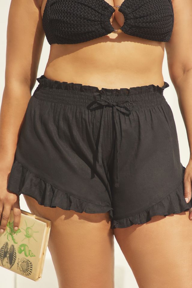 Montce Boho Drawstring Ruffle Shorts #2