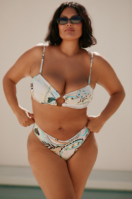 MONTCE ST. BARTH'S PLUS FLORAL BIKINI BOTTOMS 