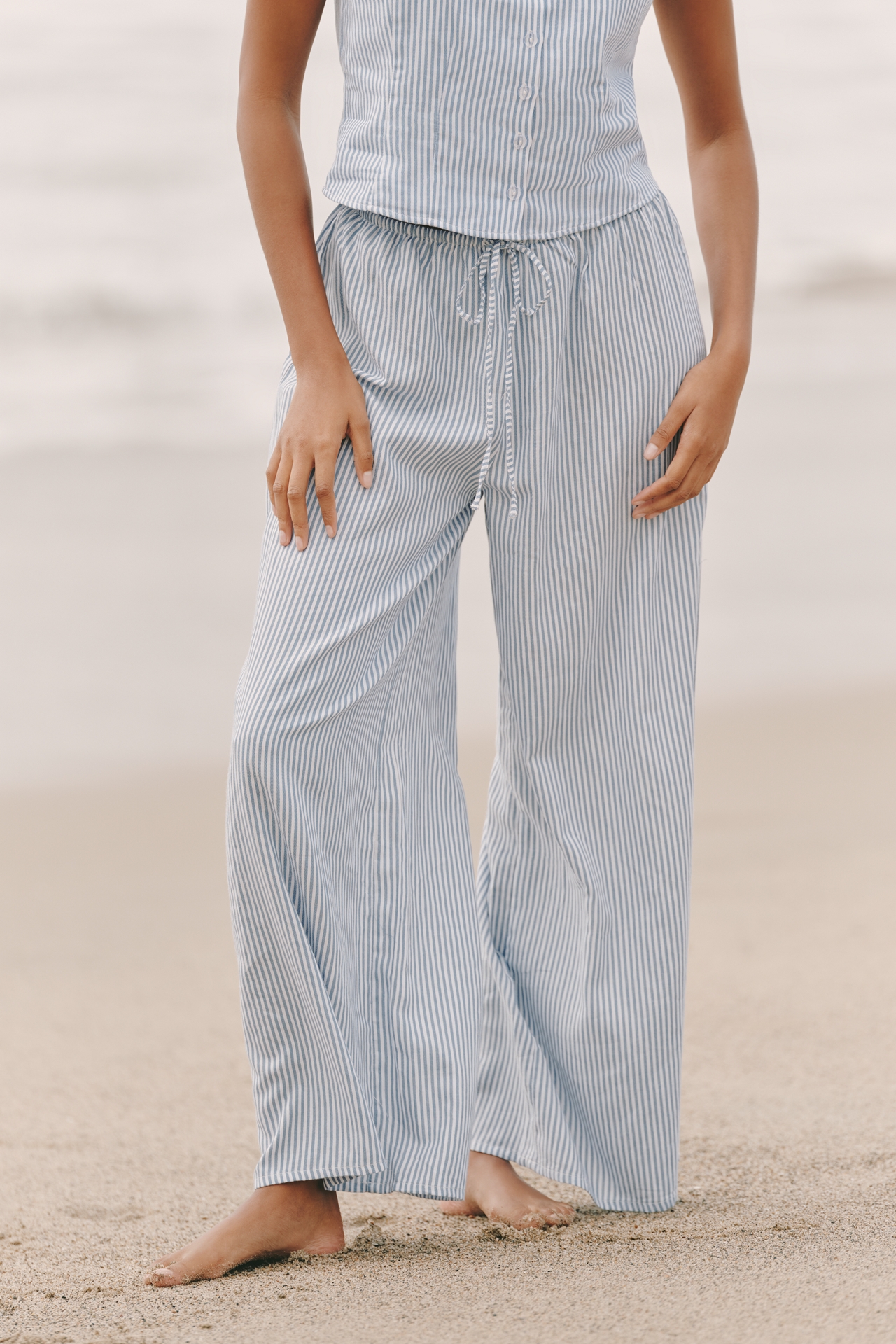 Montce Drawstring Wide-Leg Pants