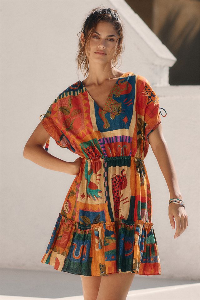 Farm Rio Printed Cover-Up Dress #3