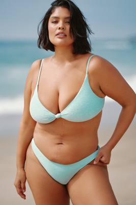 Dippin Daisys Nocturnal Plus Bikini Bottoms In Blue