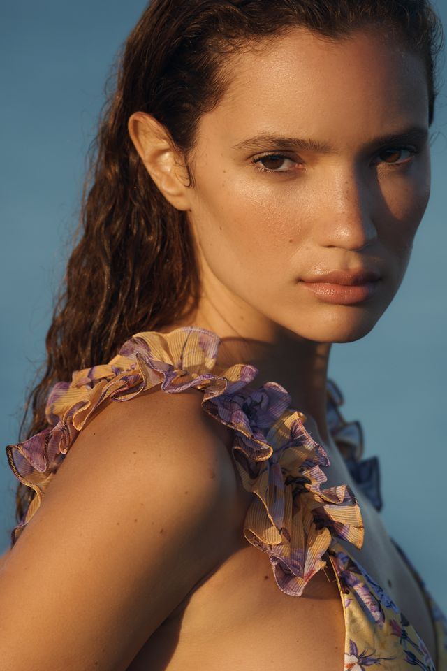 PatBO Lycra Ruffle Bikini Top  #2