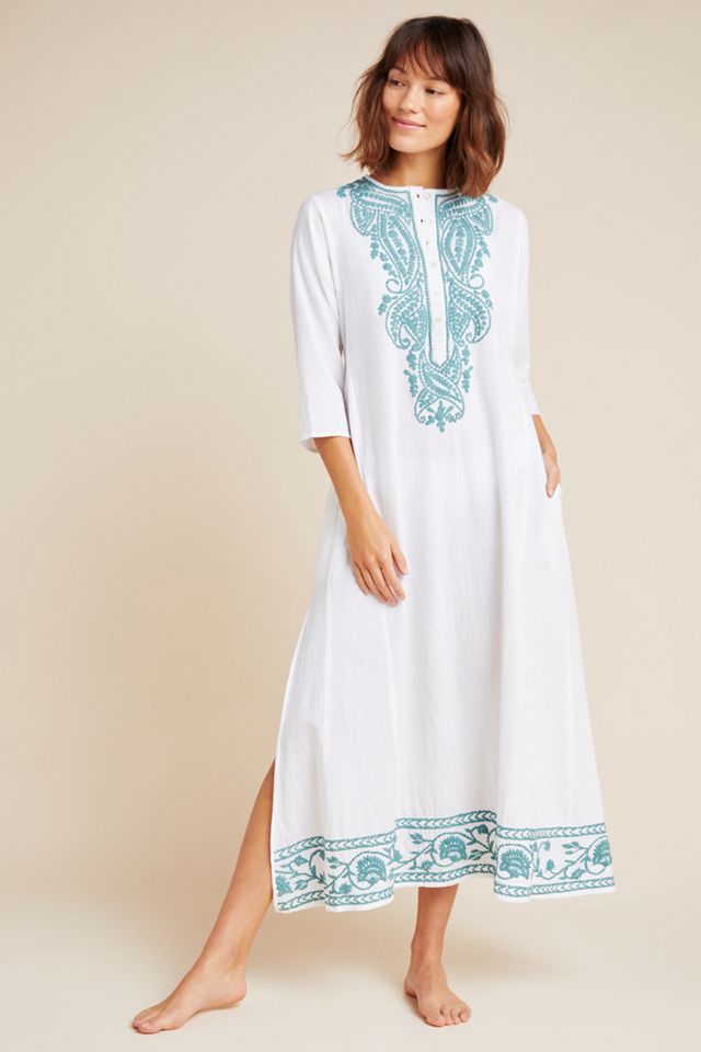 Roller Rabbit Koma Embroidered Caftan | Anthropologie