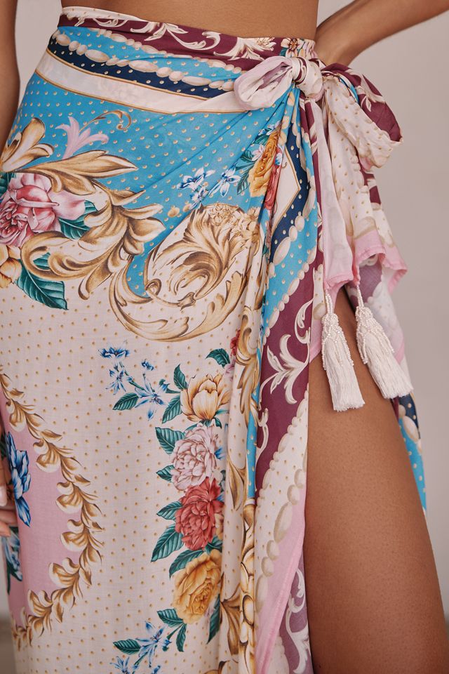 Agua Bendito Marine Pareo Cover-Up Skirt #3