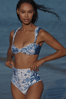 AGUA BENDITA ALICIA HIGH-WAISTED BIKINI BOTTOMS 