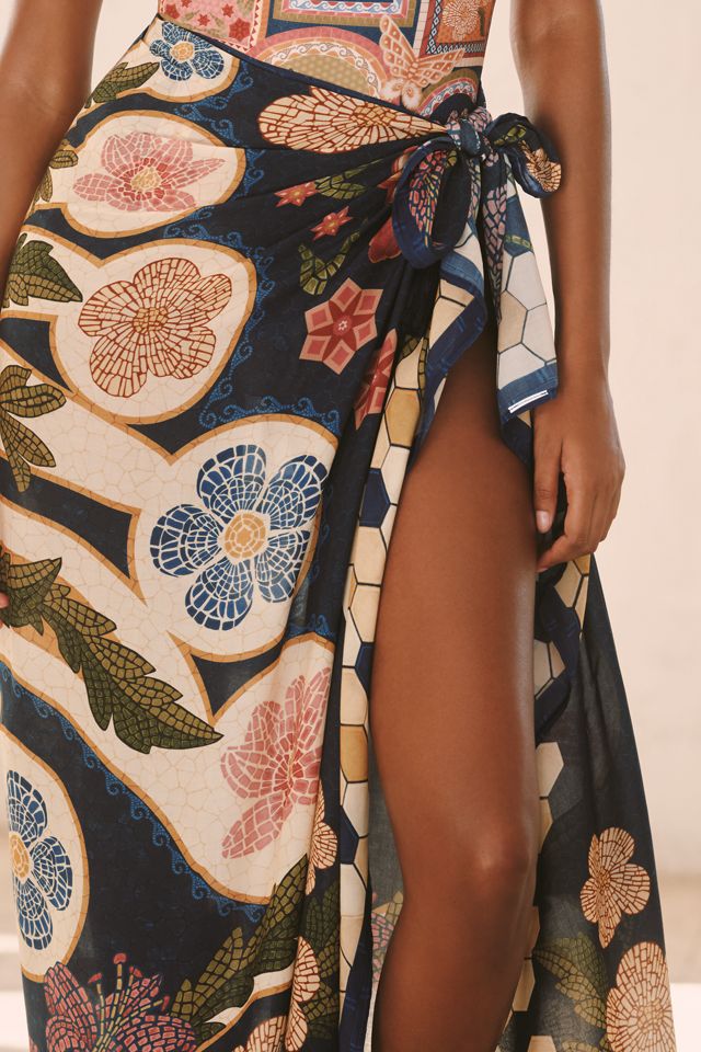 Agua Bendita Marine Pareo Cover-Up #1