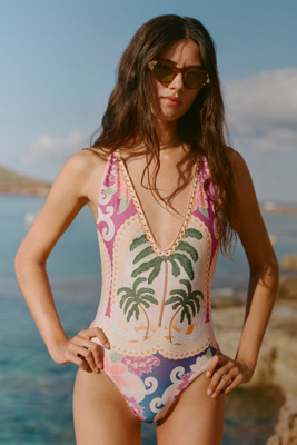 Agua Bendita Aloe One-piece Swimsuit In Multi