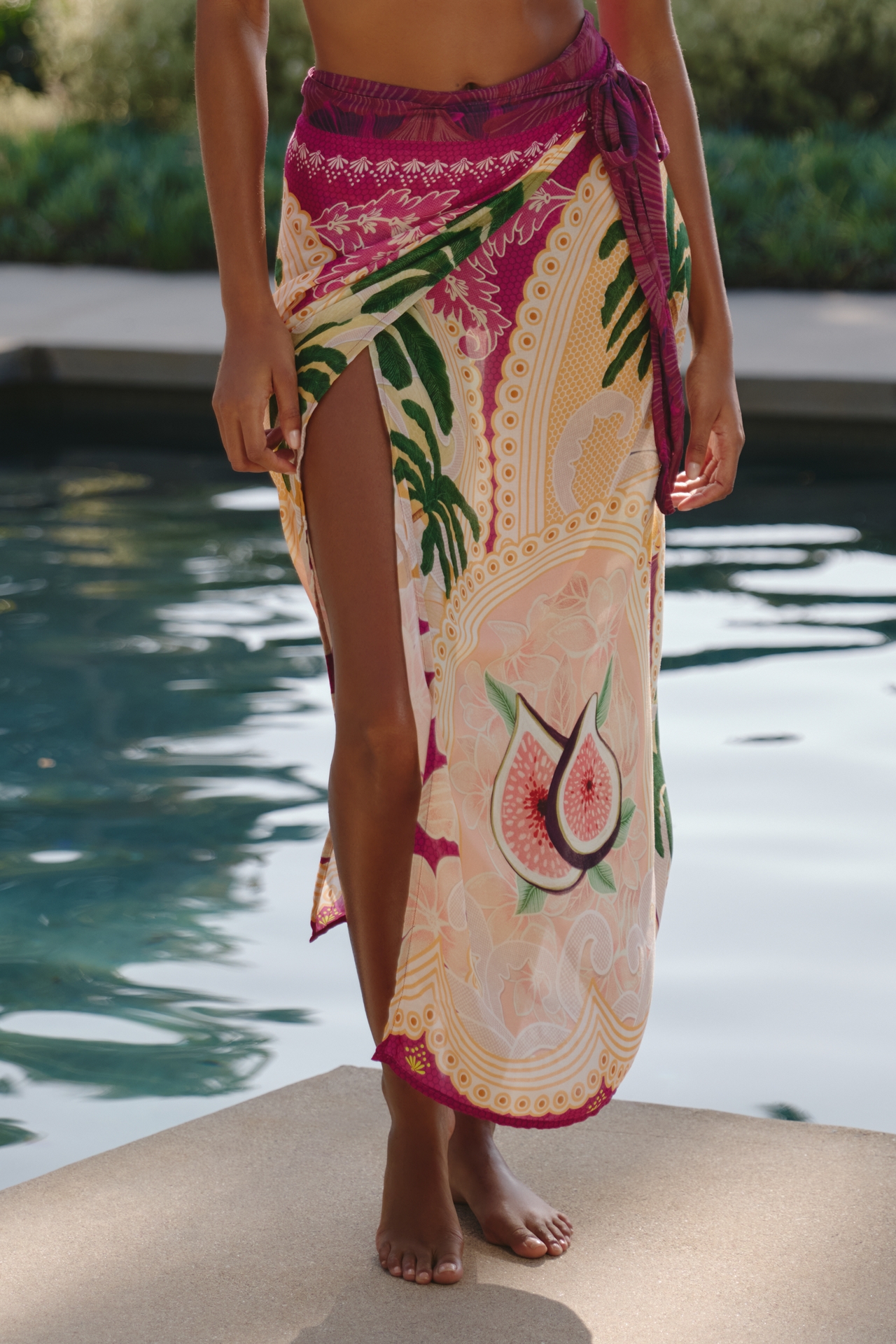 Agua Bendita Zinna Pareo Cover-Up
