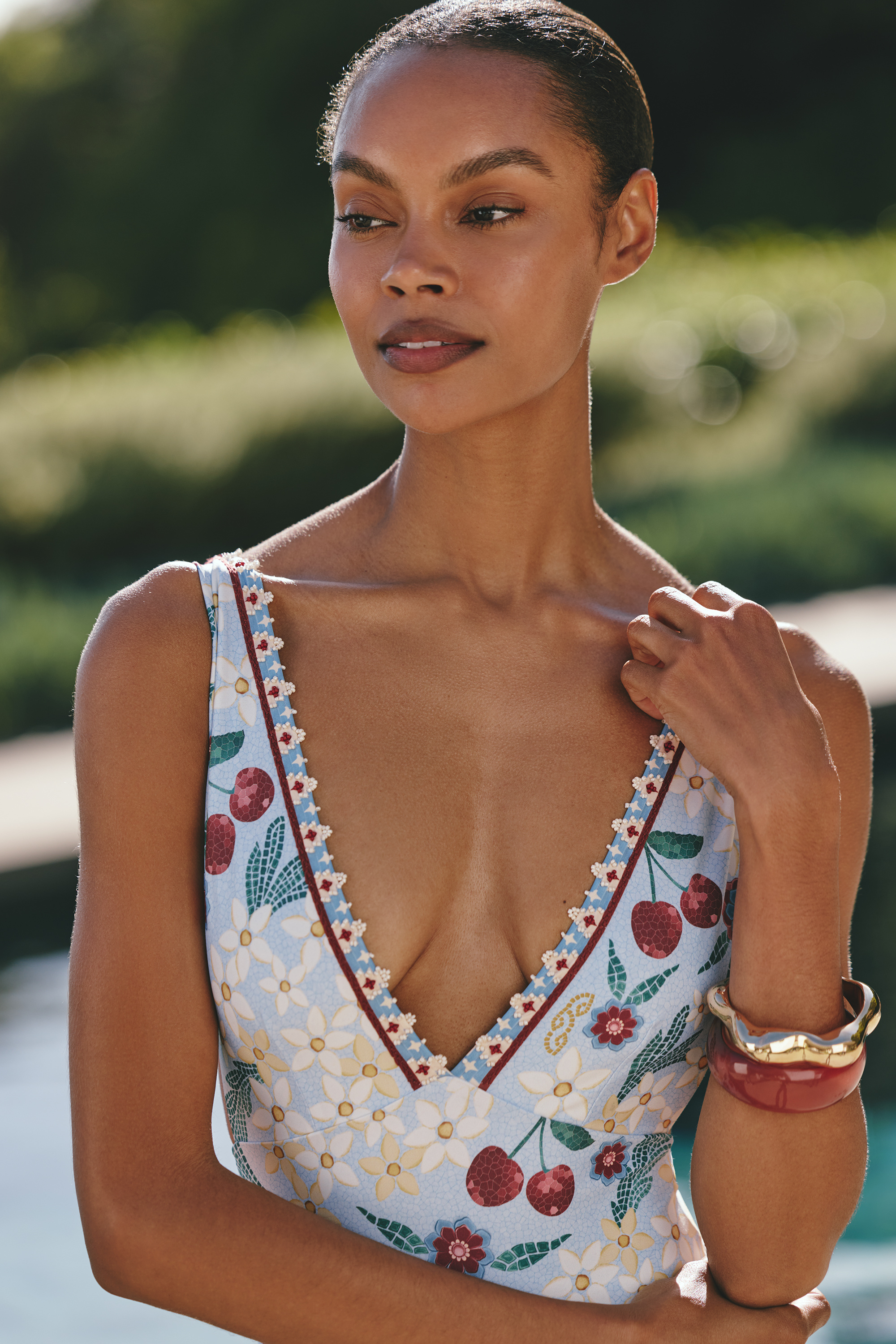 x Anthropologie Tulipa One-Piece Swimsuit — Image 3