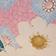 Rosa Floreale/Righe Blu