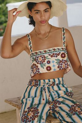 Agua Bendita x Anthropologie Senja Crop Top