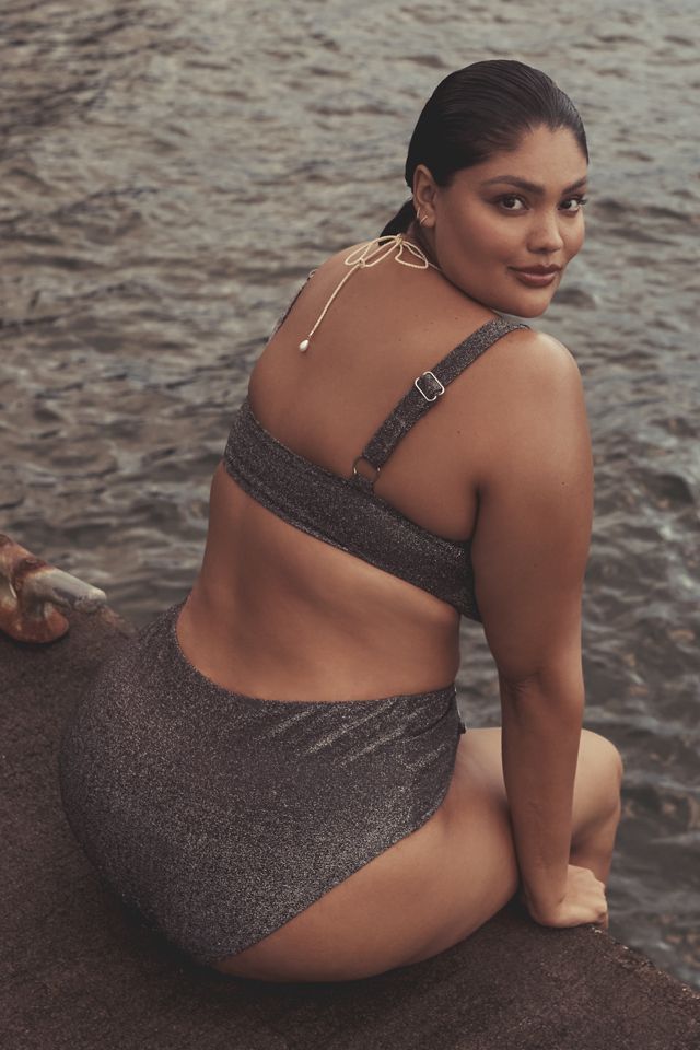 Andie Swim Lipari Glitter Bikini Top #2