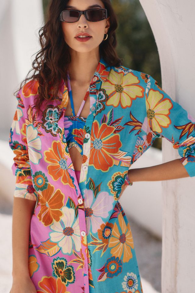 Farm Rio Full Garden Shirt Dress #2