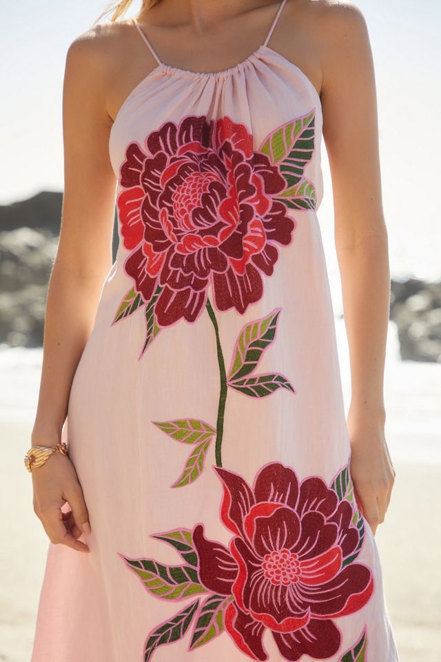 halter neck dress designer Backless Halter Maxi Dress main image 0