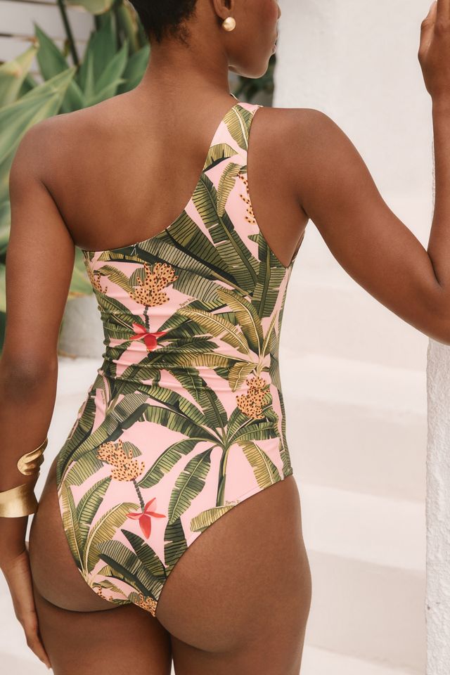 Farm Rio One-Shoulder One-Piece Swimsuit #1