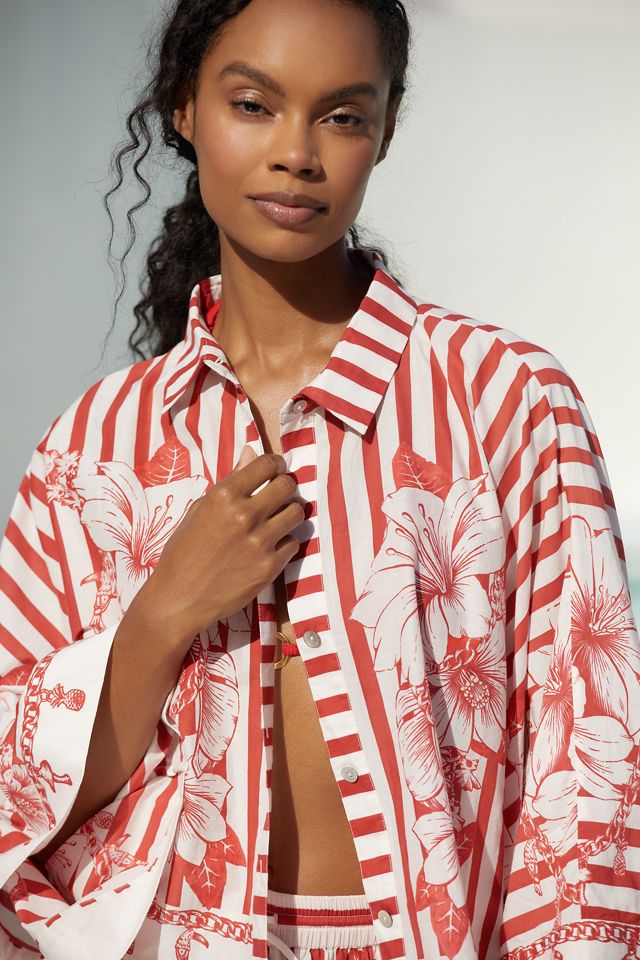Farm Rio Floral Chains Buttondown Shirt #1