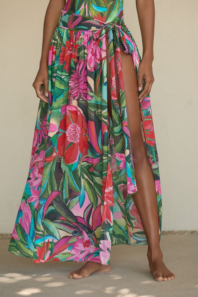 Farm Rio Jardin De Reve Midi Skirt #1
