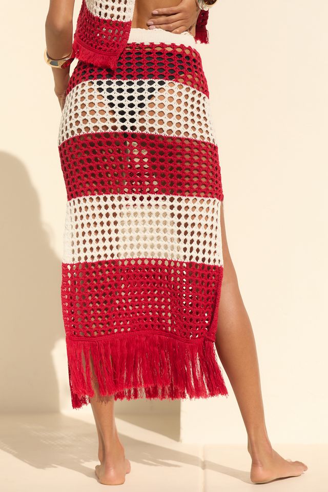 Farm Rio Crochet Midi Skirt #2