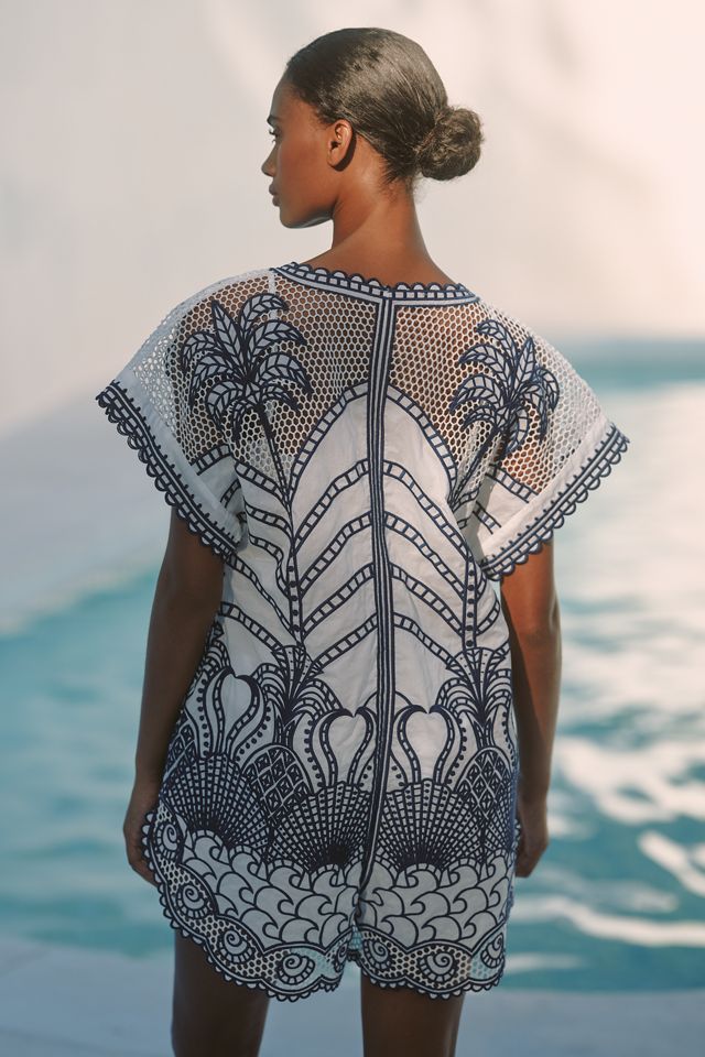 Farm Rio Richelieu Crochet Romper #1