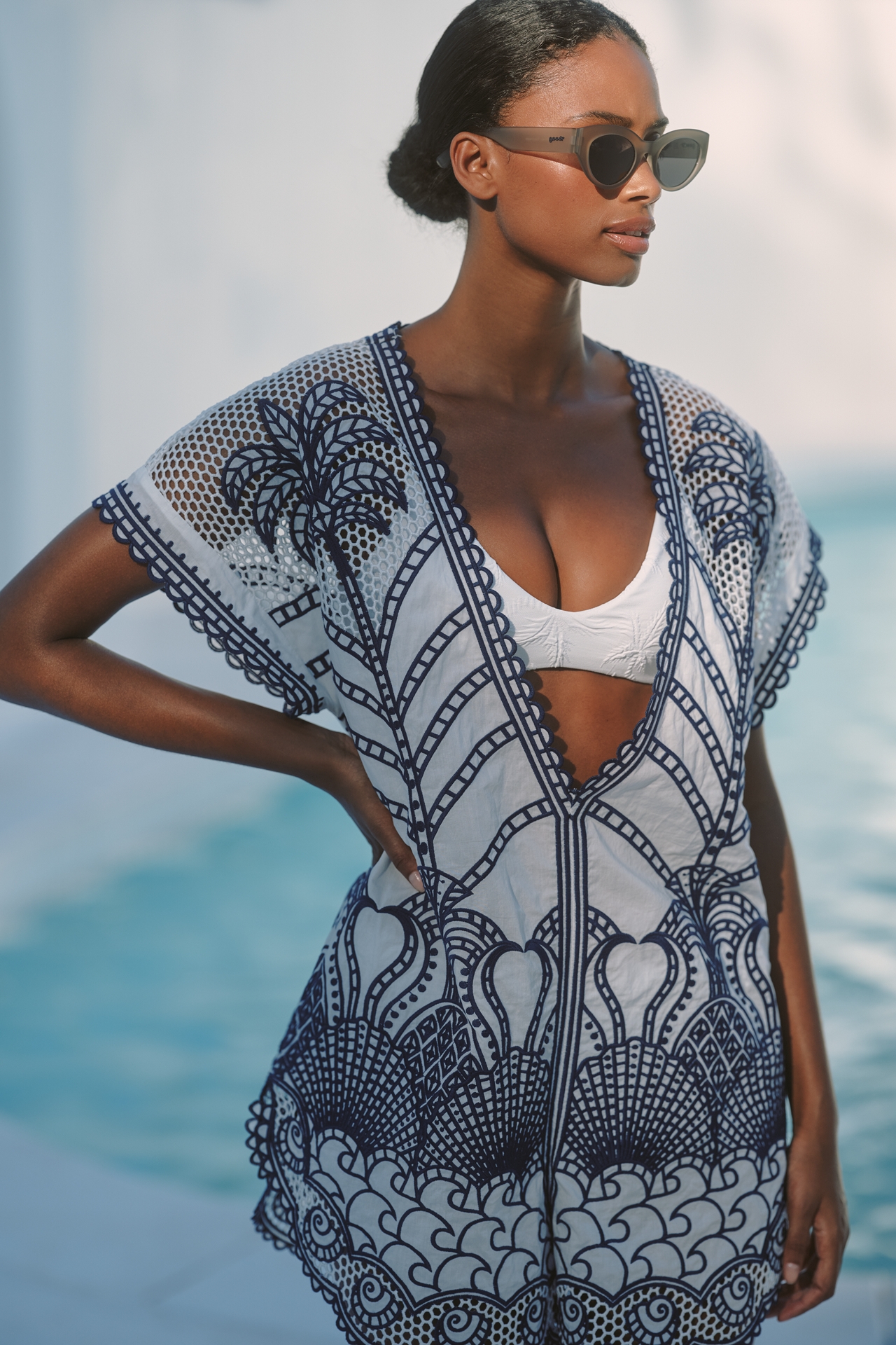 Farm Rio Richelieu Crochet Romper