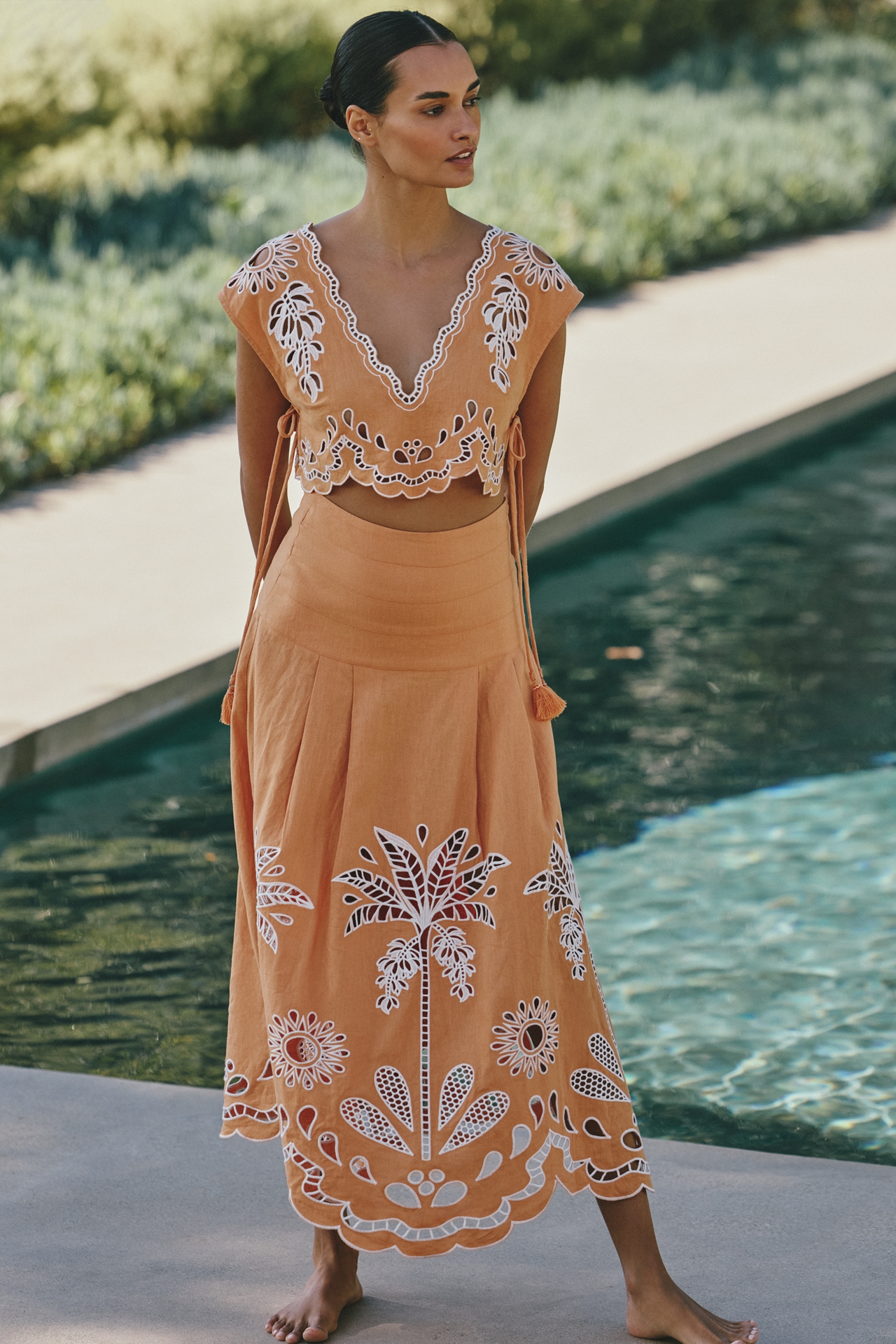 Farm Rio Banana Tree Camel Blouse