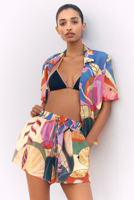 Farm Rio Tropical Scenario Multi-Colored Shorts | Anthropologie