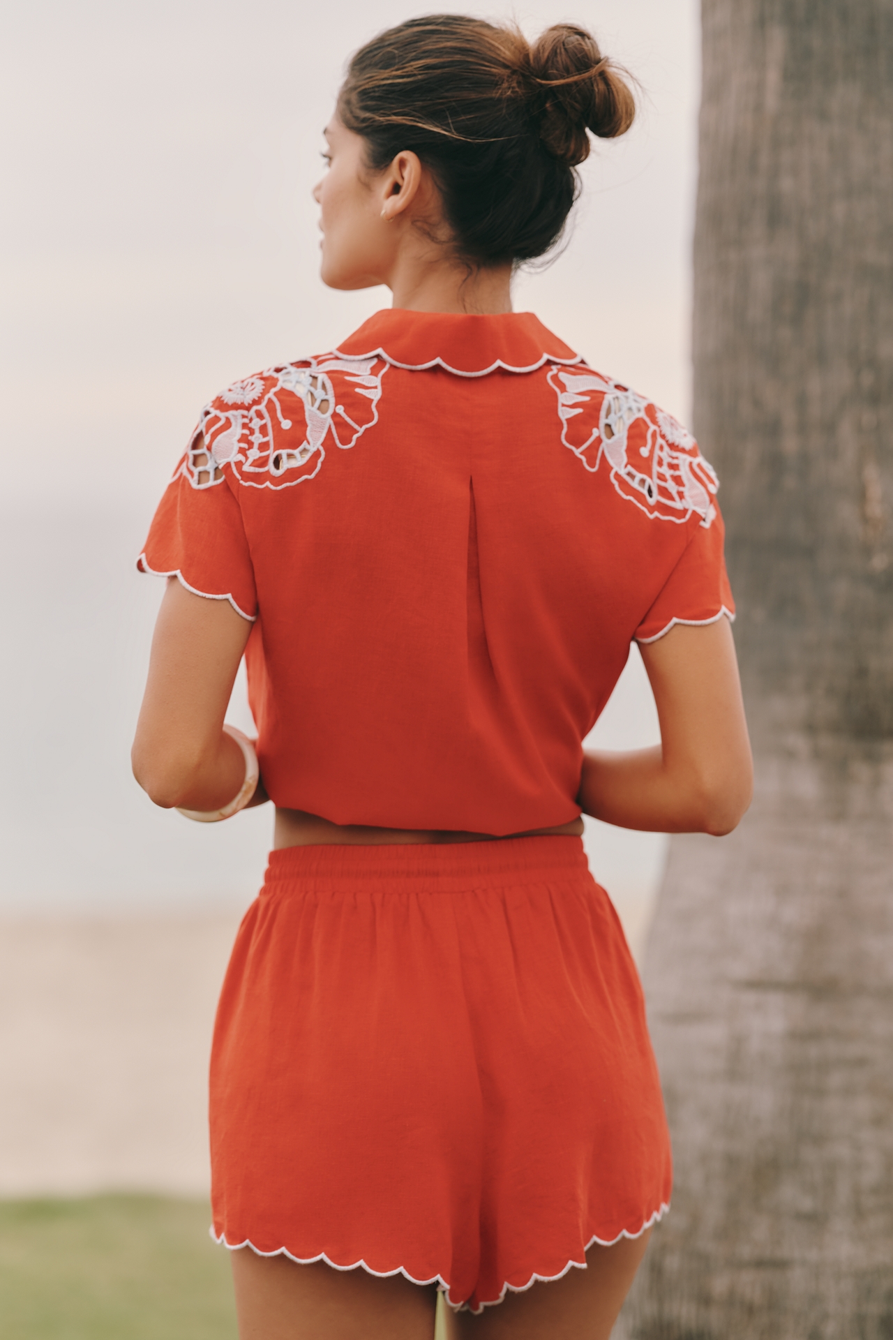 Farm Rio Embroidered Shorts