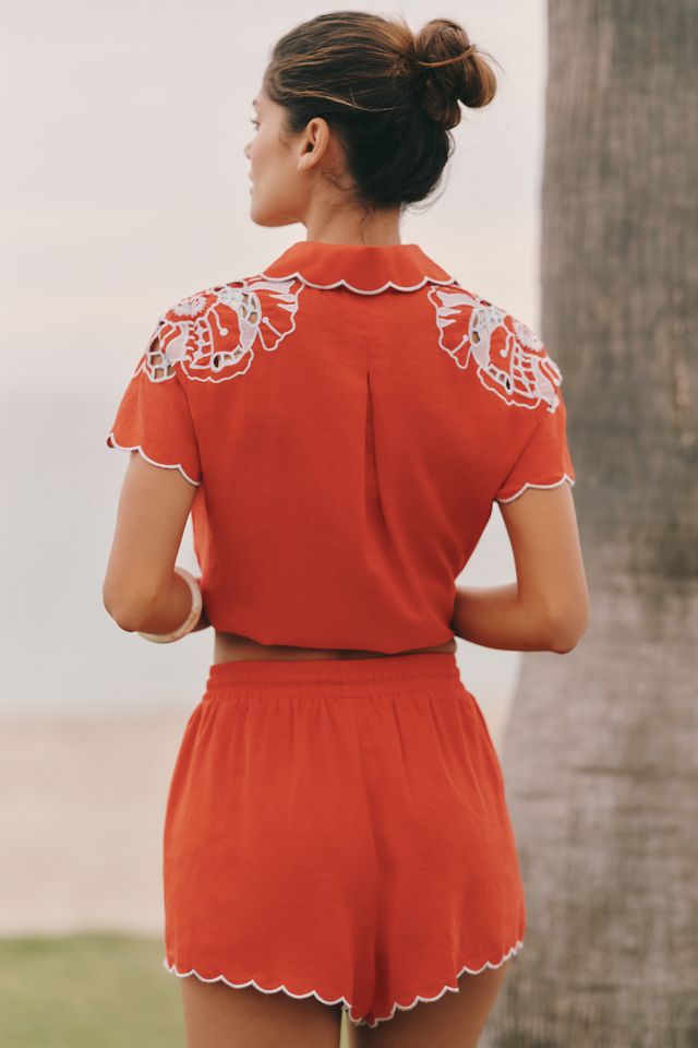 Farm Rio Embroidered Shorts #1