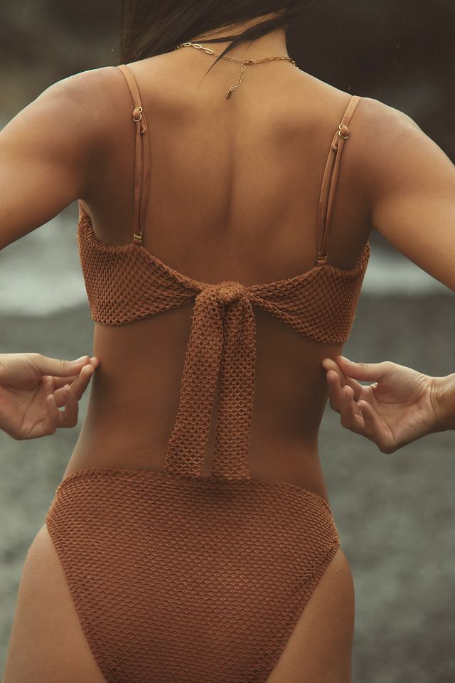 Sanctuary Crochet Underwire Bandeau Bikini Top #3