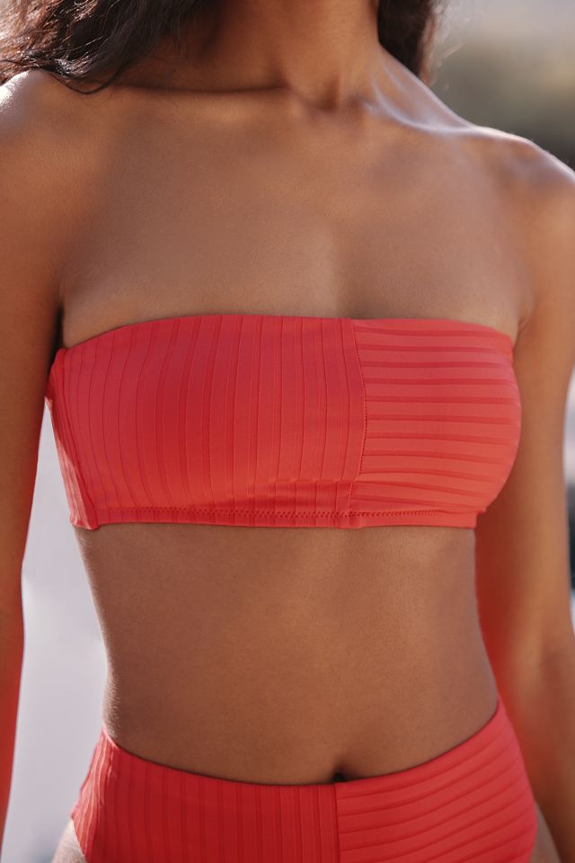Sanctuary Ribbed Bandeau Bikini Top #3