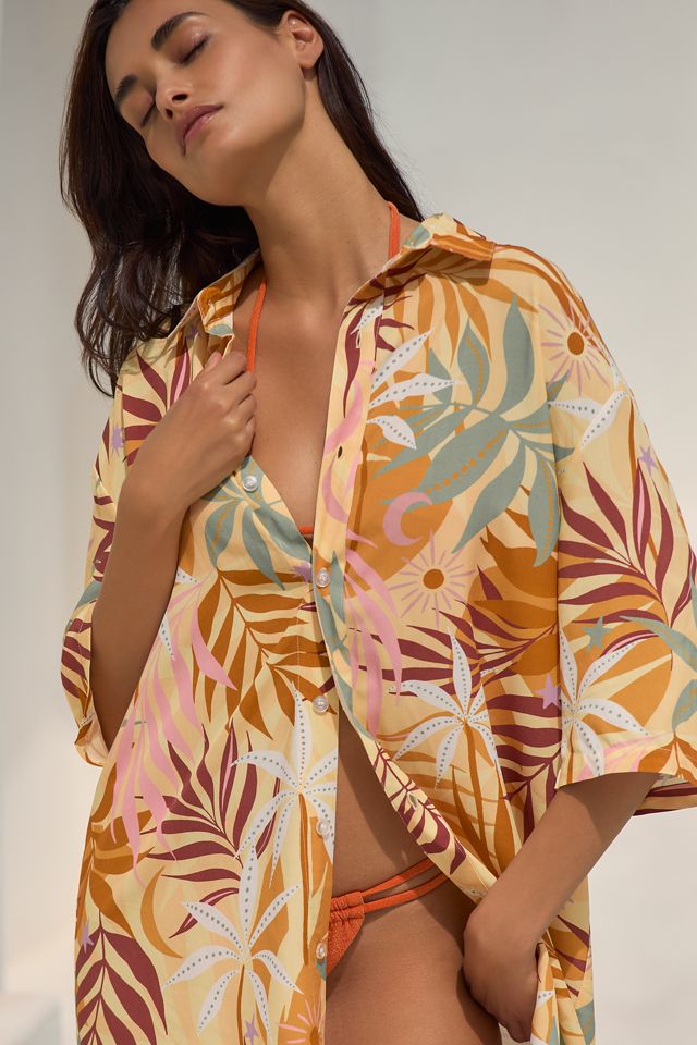 Sanctuary Short-Sleeve Boxy Mini Shirt Dress #1
