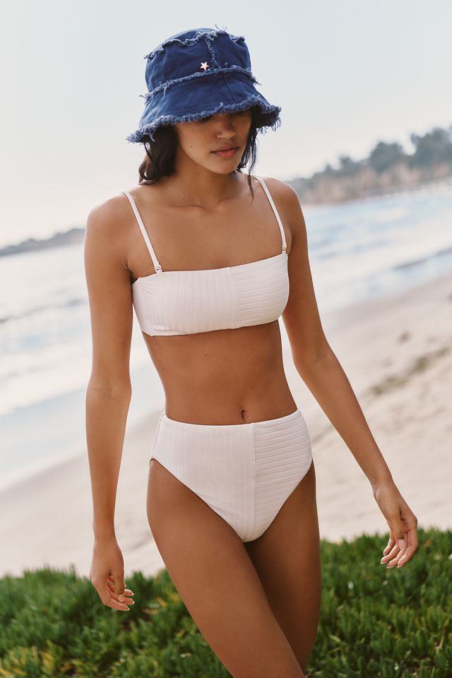 Sanctuary Refresh Rib Bandeau Bikini Top | Anthropologie
