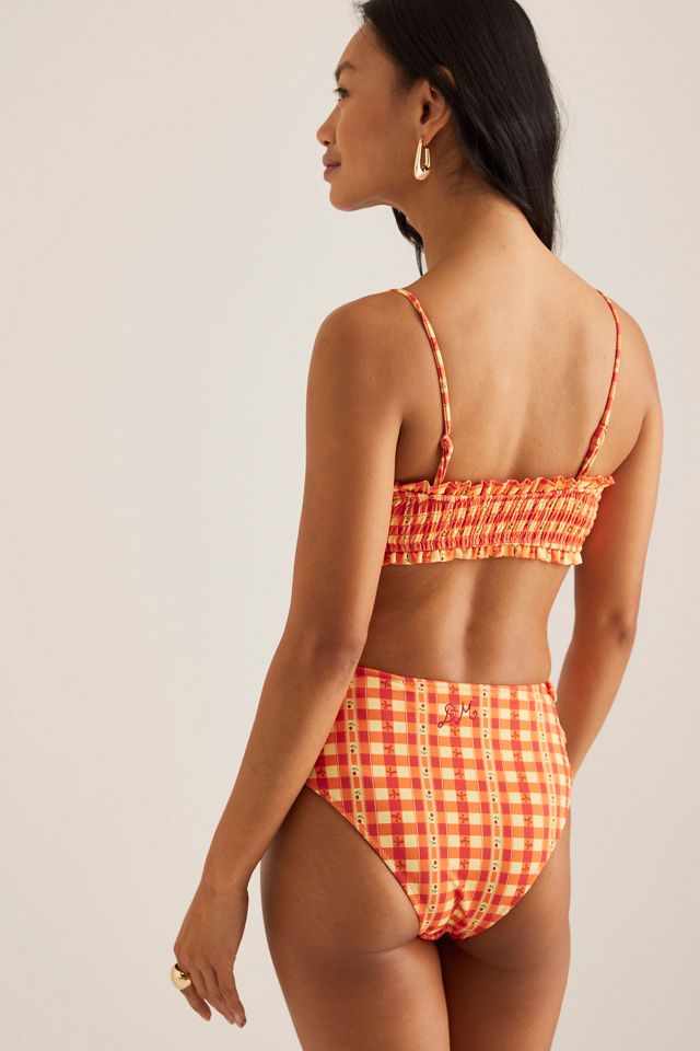 Damson Madder Jezebel Shirred Bow Bikini Top #2