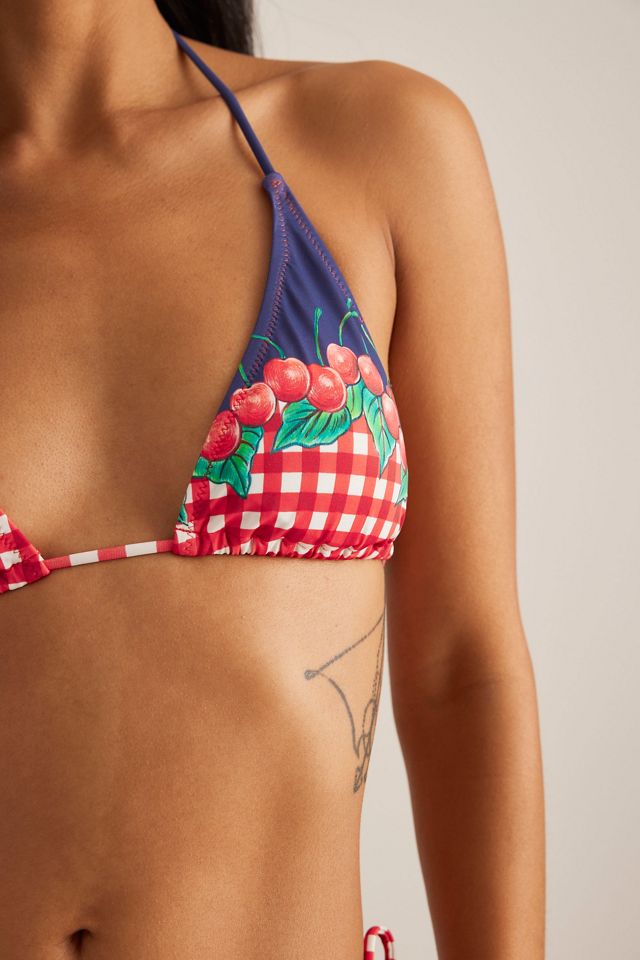 Damson Madder Bedrucktes Triangel-Bikini-Oberteil #3