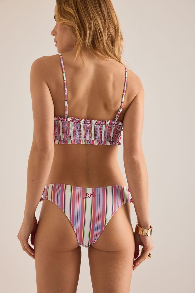 Bas de bikini noué et froncé Damson Madder #3