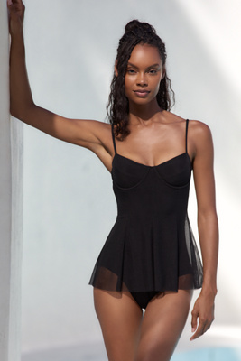 Underwire One-Piece Swim Dress