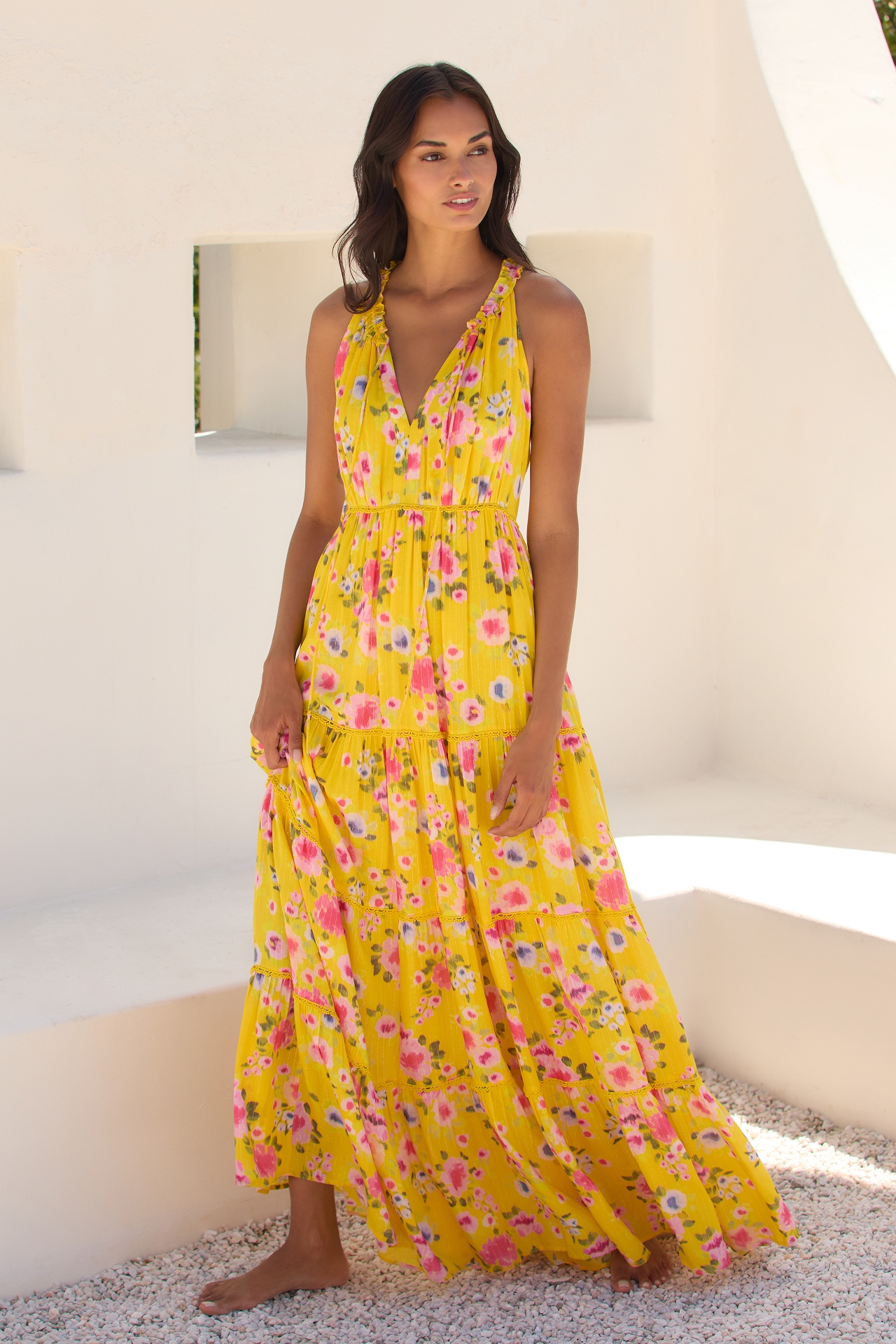 PQ Swim Ruffle Midi Dress | Bethesda Row