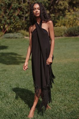 PQ Swim Kate Fringe Cover-Up Midi Dress