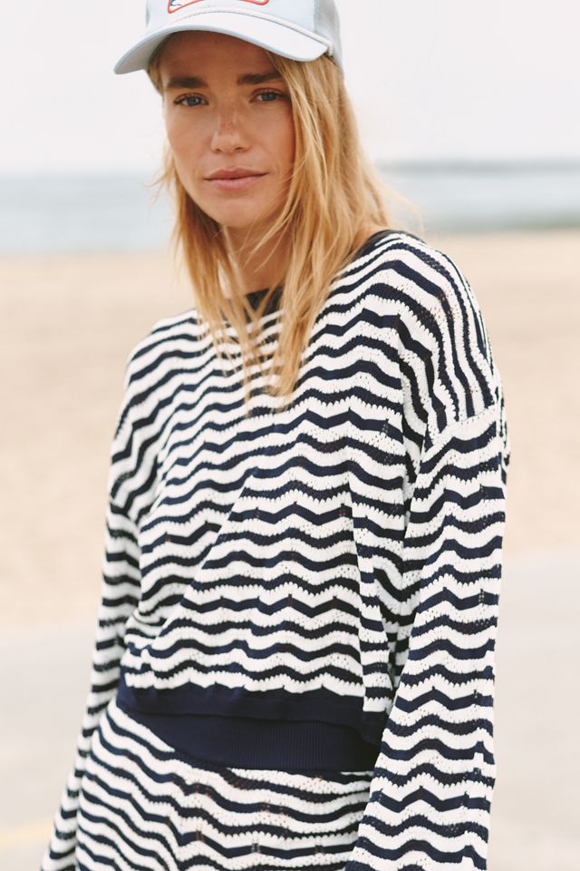 PQ Swim Pisces Palmer Crop Sweater Top #1