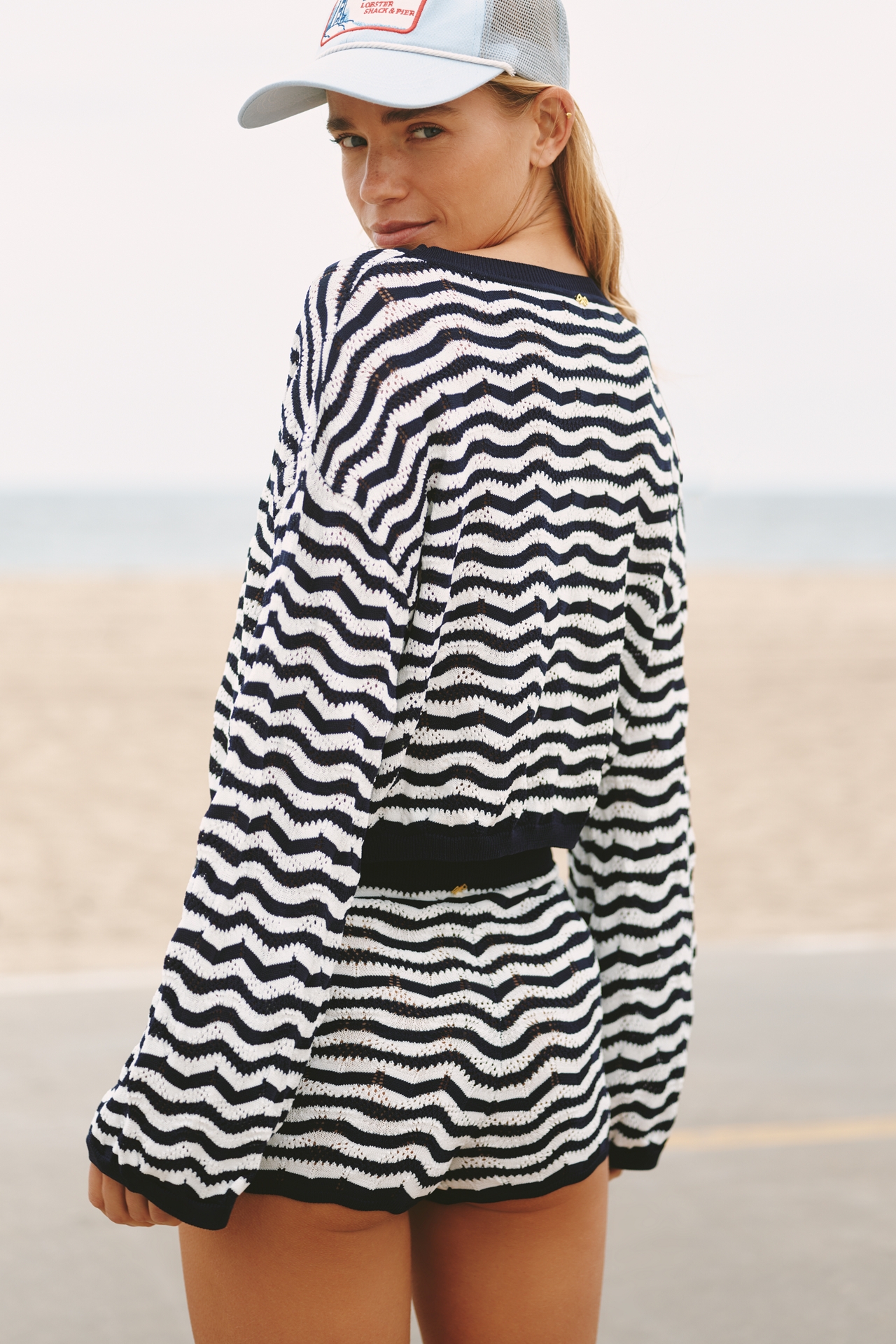 PQ Swim Pisces Palmer Crop Sweater Top