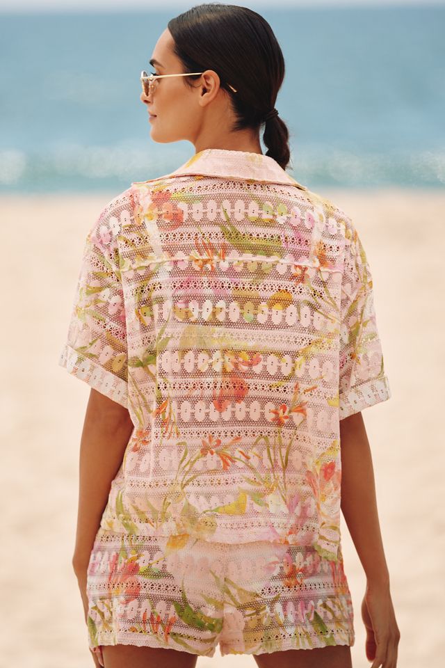PQ Swim Blake Short-Sleeve Buttondown Top #1