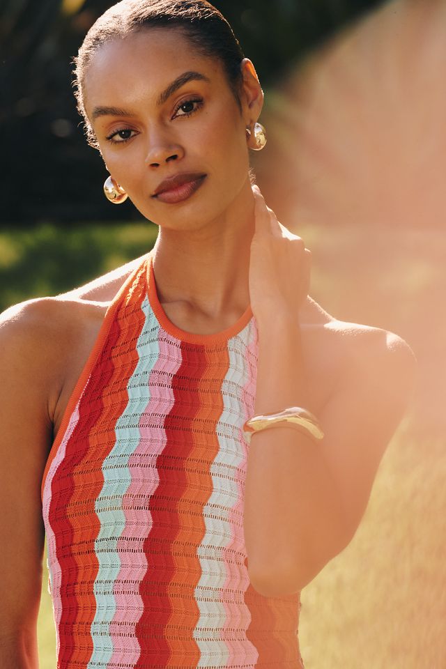 PQ Swim Aurelia Crochet Halter Maxi Dress | Anthropologie