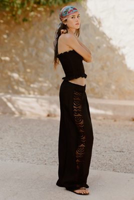 PQ Swim Jace Lace Wide-Leg Pants by Anthropologie